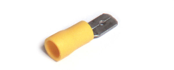 Grote Industries - 83-2591 – Vinyl Quick Disconnects, 12 – 10 Gauge, .250″ Size, Male, 100pk