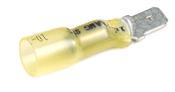 Grote Industries - 84-2827 - Desconexiones rápidas de soldadura y termocontraíbles, calibre 12 - 10, tamaño de la varilla roscada .250″, 25 u., macho
