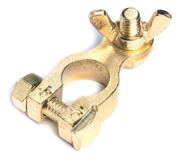 Grote Industries - 84-9125 – Marine Lug Connector, Negative, 5/16″ Brass, Bulk Pack