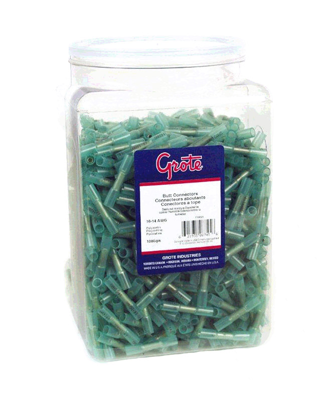 Grote Industries - 88-3350 – Heat Shrinkable Butt Connectors – Polyolefin, 16 – 14 Gauge, 1000pk