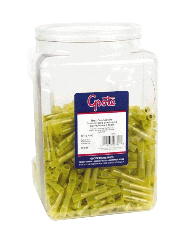 Grote Industries - 88-3550 – Heat Shrinkable Butt Connectors – Polyolefin,12 – 10 Gauge, 500pk