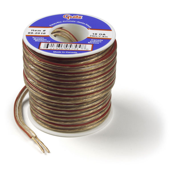 Grote Industries - 87-2018 – Speaker Wire, Wire Length 100′, 18 Gauge