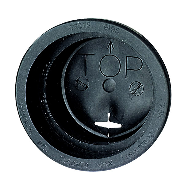 Grote Industries - 91950 – Closed Back Grommet For 4″ Round Lights, Black