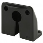 vertical mount micronova dot led license light black bracket