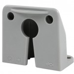 vertical mount micronova dot led license light bracket gray