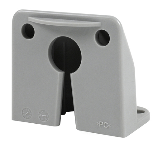 Grote Industries - 42332 – Vertical Mount MicroNova® Dot LED License Light, Bracket, Gray