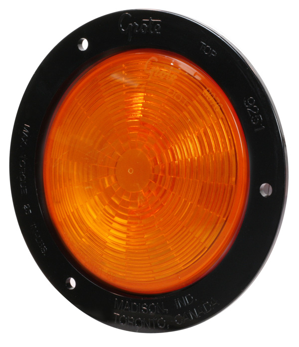 54483 SuperNova® Yellow LED Auxiliary Light, Black Flange
