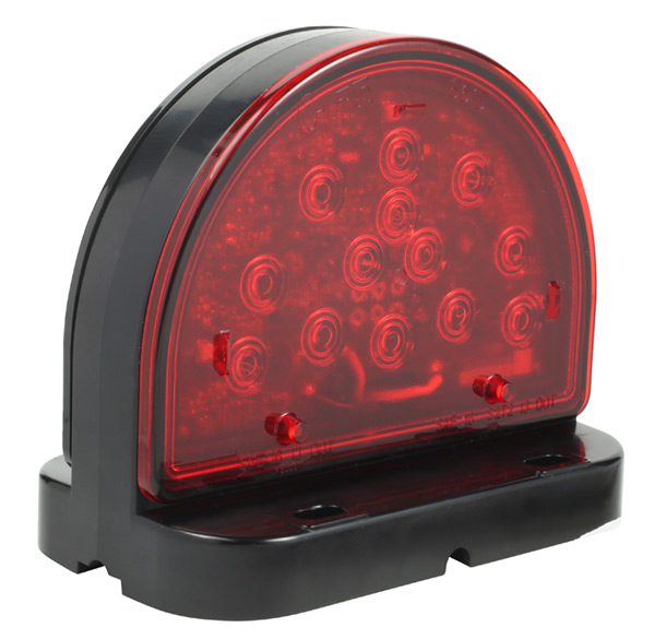 Grote Industries - 56180-5 – LED Stop Tail Turn Light for Agriculture & Off-Highway Applications, Surface Mount, Black/Red