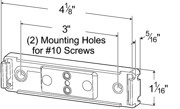 Grote Industries - 43850 – Low Profile Mounting Bracket, Gray