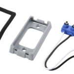 Bracket For Small Rectangular Lights, Gray Kit