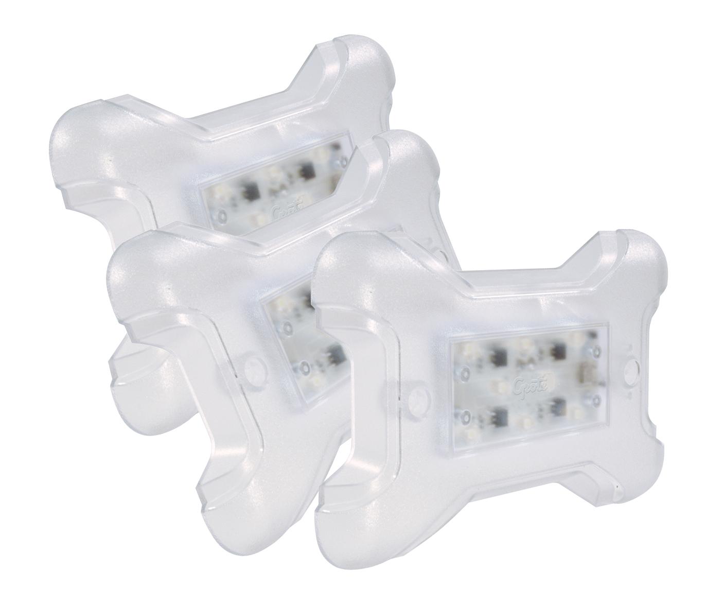 Grote Industries - 61121-3 – LED WhiteLight™ X-100 Dome Light, 12V, Clear, Bulk Pack