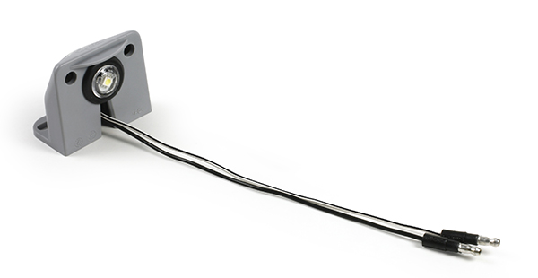 Grote Industries - 60781-3 – Vertical Mount MicroNova® Dot LED License Light, Assembly, Gray, Bulk Pack