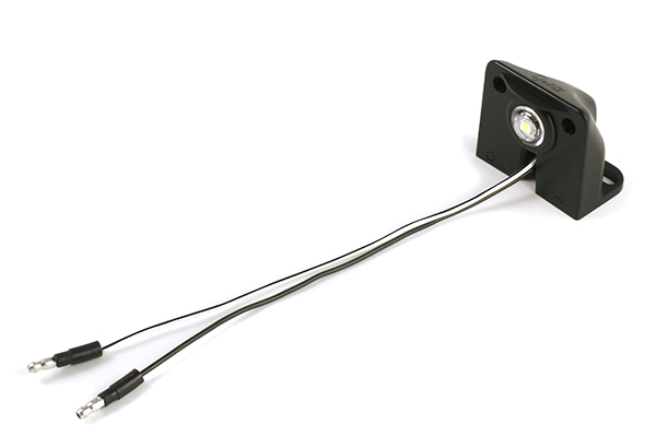 Grote Industries - 60791 – Vertical Mount MicroNova® Dot LED License Light, Multi-Volt, Assembly, Black