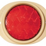 Steel Two-Hole Mounting Reflector, Red
