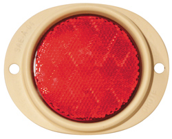 Grote Industries - 82562 – Steel Two-Hole Mounting Reflector, Red