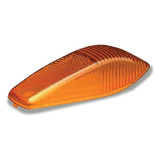 Grote Industries - 92193 – Clearance Marker Replacement Lens, Large Aerodynamic Cab, Yellow