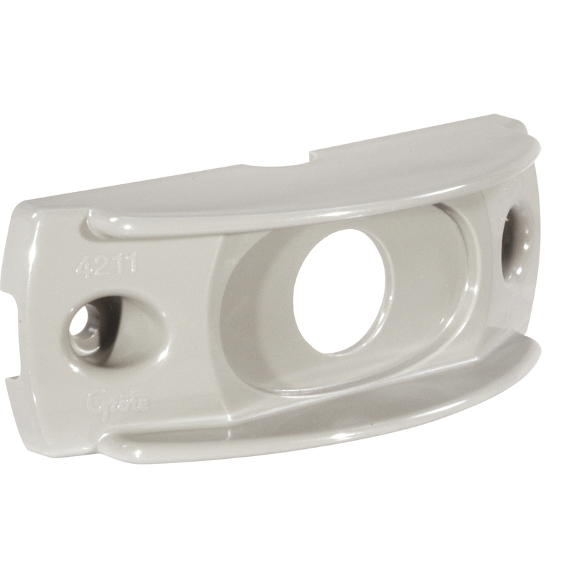 Grote Industries - 42110 – Surface Mount Bracket For MicroNova® Or MicroNova® Dot, Oval Mini Marker, Gray