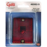 rectangular submersible clearance marker light reflector red retail