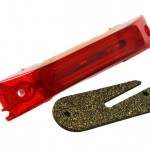 turtleback thin line single bulb clearance marker lightred