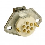 open Ultra-Pin Receptacle Two-Hole Mount, Receptacle Only, Split Pin