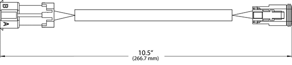 Grote Industries - 68010 – Adapter pigtail From Deutsch Light or Harness to Packard Light or Harness, Deutsch Connector to Packard