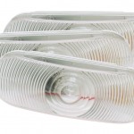 economy oval dual system backup light female pin clear bulk