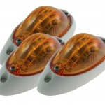 small aerodynamic combination marker side turn light white base bulk pack