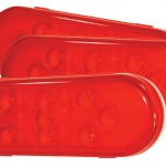 Red 9-Diode Oval LED Stop Tail Turn Lights
