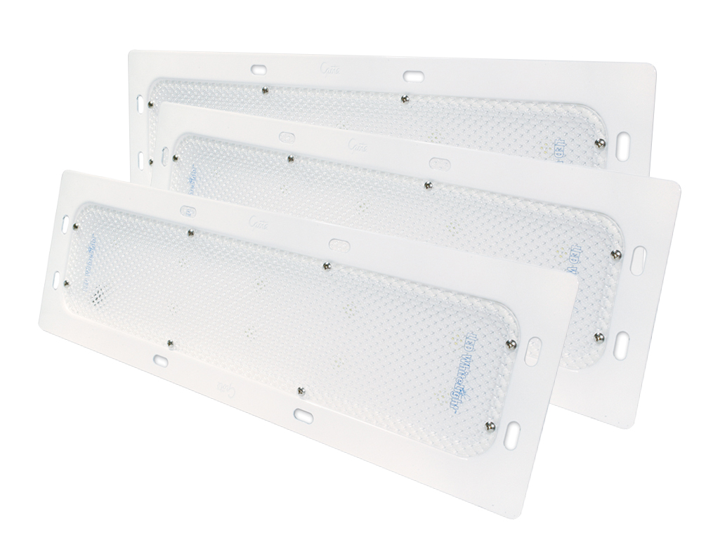Grote Industries - 61261-3 – LED WhiteLight™ Recessed Mount 18″ Dome Light, Standard Output, 10 Diodes, 800 Lumens, White, Bulk Pack