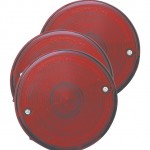 4 universal mount stop tail turn light license window red bulk pack