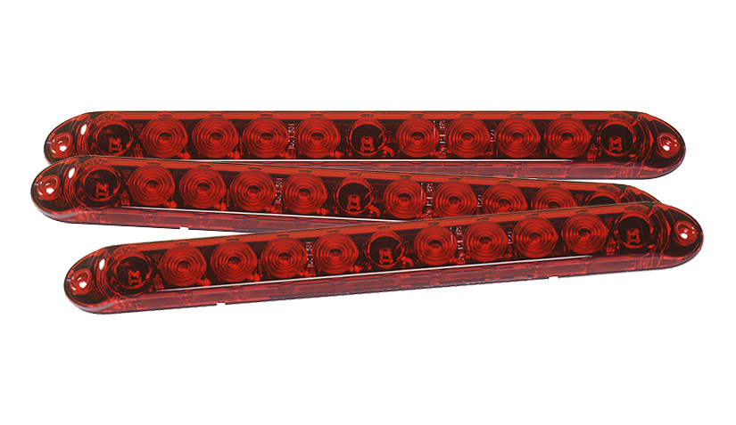 Grote Industries - 53582-3 – 15″ LED Center Mount Stop Light, Red, Bulk Pack