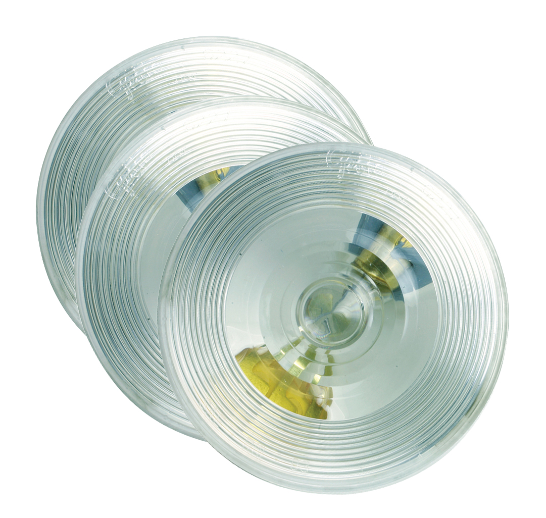 Grote Industries - 61051-3 – Torsion Mount® II 4″ Round Dome Light, Female Pin, White, Bulk Pack