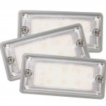 LED Whitelight Recessed-Mount Interior Dome Lights.