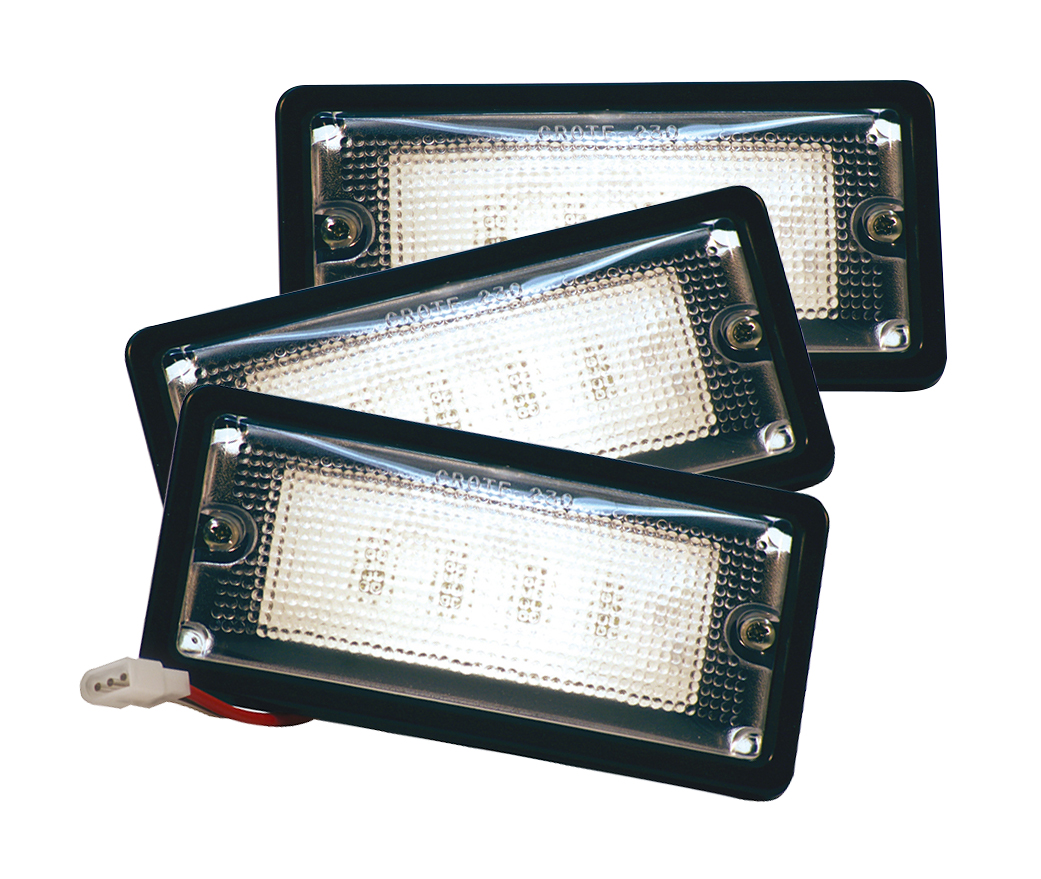 Grote Industries - 82080-3 – LED WhiteLight™ Recessed Small Mount Light, 6 Diodes, Dome Tyco, 150 Lumens, 10-30V, Black, Bulk Pack
