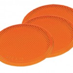 Round Stick-On Reflector, Yellow, Bulk Pack