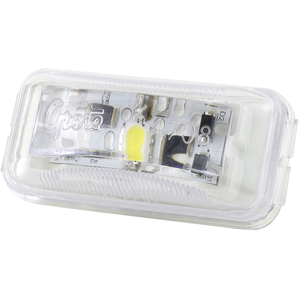 Grote Industries - 60421-3 – Small Rectangular LED Utility Light, Clear, Bulk Pack
