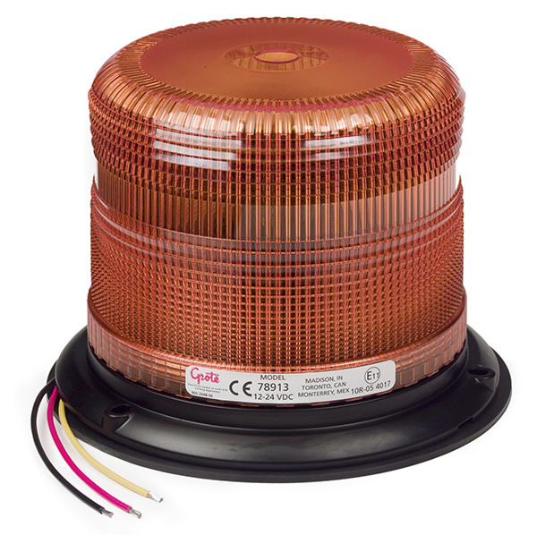 Grote Industries - 78913 – Heavy Duty LED Strobe, 5″, Amber