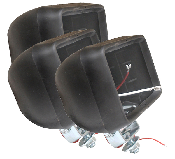 Grote Industries - 64890-3 – 4″ x 6″ Rectangular Rubber Work Lights, Housing Only, Bulk Pack