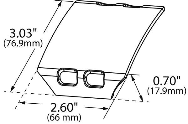 Grote Industries - BZ701 – BriteZone™ LED Work Light, Clear Lens for BZ501-5, BZ511-5