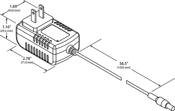 Grote Industries - BZ801-5 – BriteZone™ LED Work Light Wall Charger