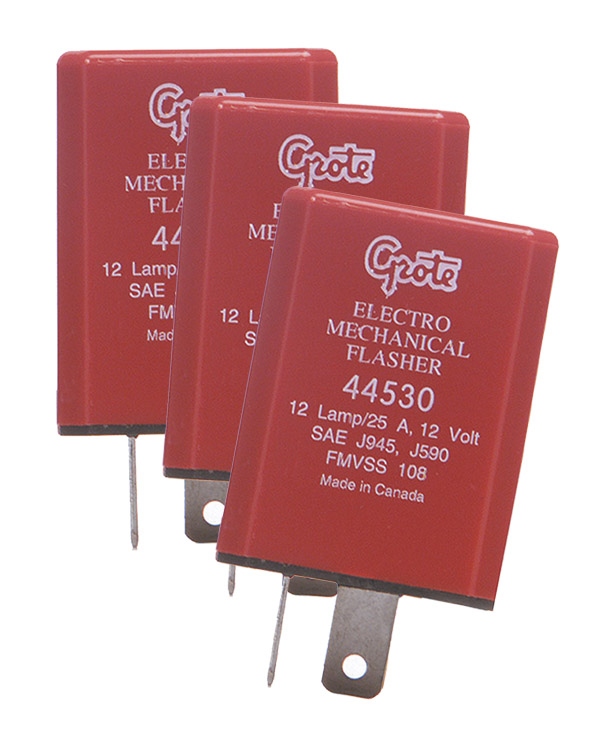 Grote Industries - 44530-3 – 2 Pin Flashers, 12 Light Electromechanical, Bulk Pack