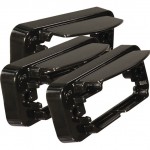 License Light Bracket, Black, Bulk Pack