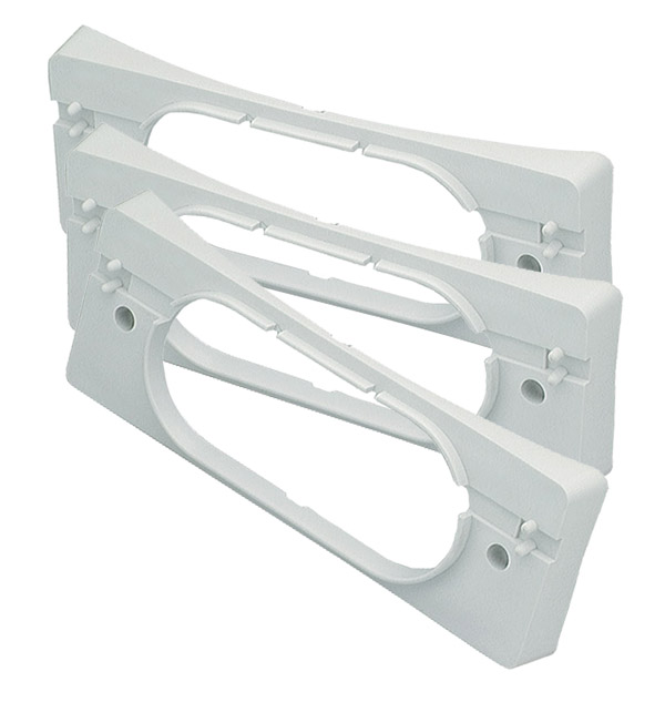 Grote Industries - 43030-3 – 9 1/2″ Corner Radius Brackets, White, Bulk Pack