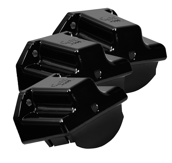 Grote Industries - 43962-3 – License Light Mounting Bracket, Black, Bulk Pack
