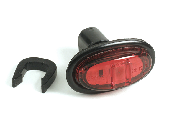 Grote Industries - 45302 – MicroNova® LED Clearance Marker Light, w/ Grommet, Hard Shell, Red