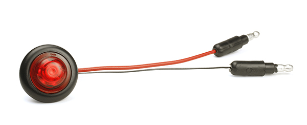 Grote Industries - 49262 – MicroNova® Dot LED Clearance Marker Light, w/ Grommet, PC Rated, 9V – 32V, Red
