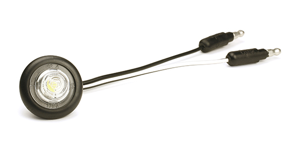 Grote Industries - 49281 – MicroNova® Dot LED Clearance Marker Light, w/ Grommet, ECE R7 Rated 9V – 32V, White