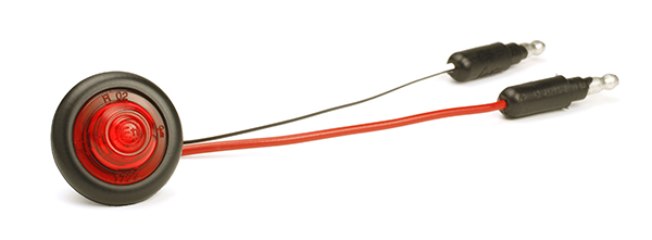 Grote Industries - 49282 – MicroNova® Dot LED Clearance Marker Light, w/ Grommet, ECE R7 Rated 9V – 32V, Red