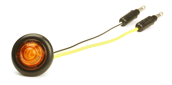 Grote Industries - 49283 – MicroNova® Dot LED Clearance Marker Light, w/ Grommet, ECE R7 Rated 9V – 32V, Yellow