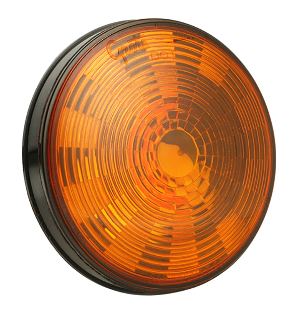 Grote Industries - 54313 – SuperNova® 4″ NexGen™ LED Stop Tail Turn Light, Grommet Mount, Front / Park / Turn , Hard Shell, Yellow